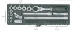 Proxxon 23078 32 Piece Socket Set spare Parts